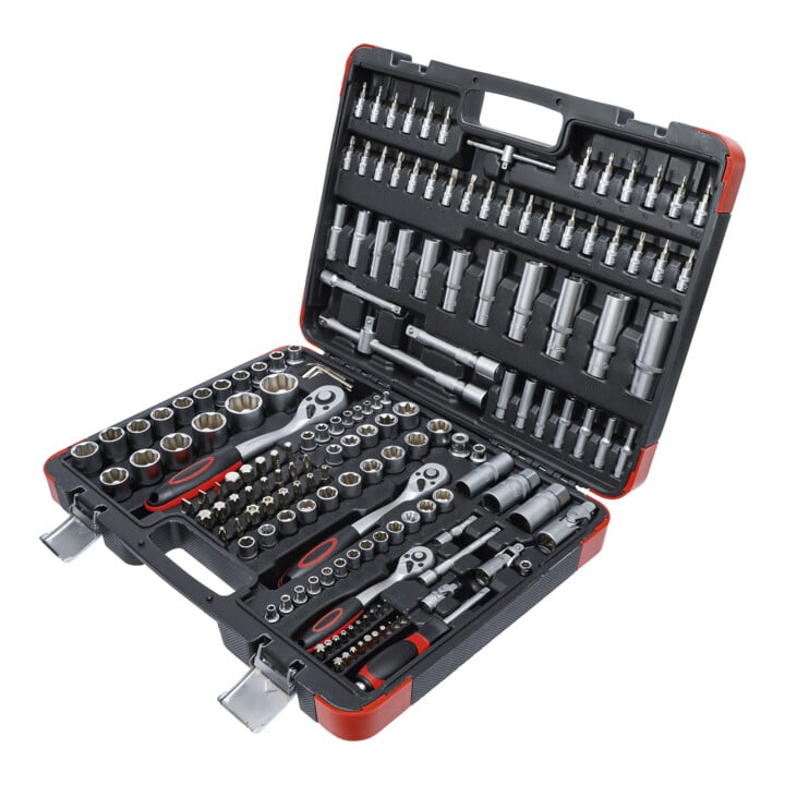 Coffret de douilles 6,3 mm (1/4") / 10 mm (3/8") / 12,5 mm (1/2") 172 pièces BGS Do it yourself