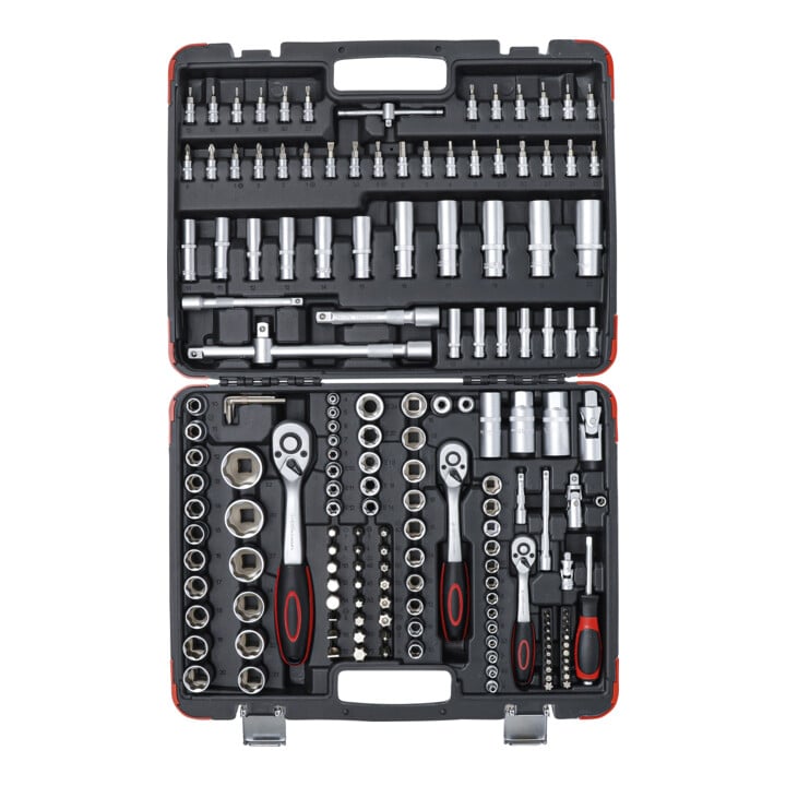 Coffret de douilles 6,3 mm (1/4") / 10 mm (3/8") / 12,5 mm (1/2") 172 pièces BGS Do it yourself