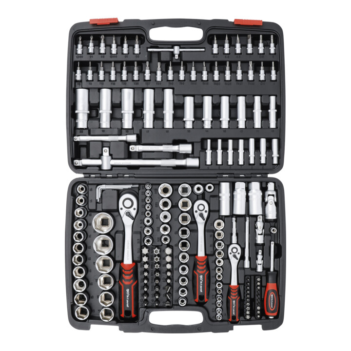 Coffret de douilles | 6,3 mm (1/4") / 10 mm (3/8") / 12,5 mm (1/2") | 172 pièces BGS Do it yourself