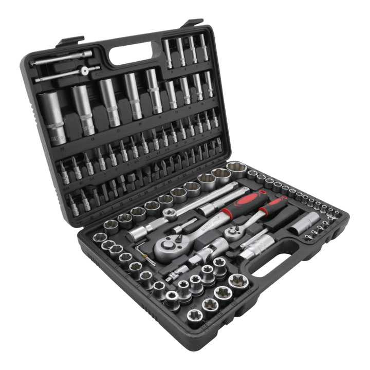 Coffret de douilles 6,3 mm (1/4") / 12,5 mm (1/2") 108 pièces BGS Do it yourself