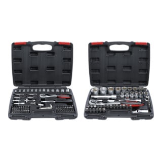 Coffret de douilles 6,3 mm (1/4") + 12,5 mm (1/2") en pouces 174 pièces BGS Do it yourself