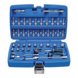 Coffret de douilles 6,3 mm (1/4") 46 pièces BGS