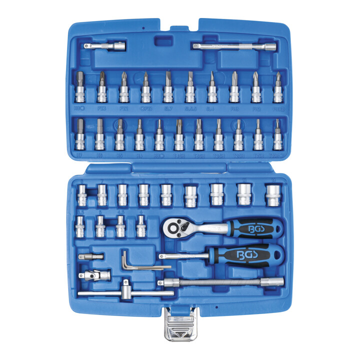 Coffret de douilles 6,3 mm (1/4") 46 pièces BGS