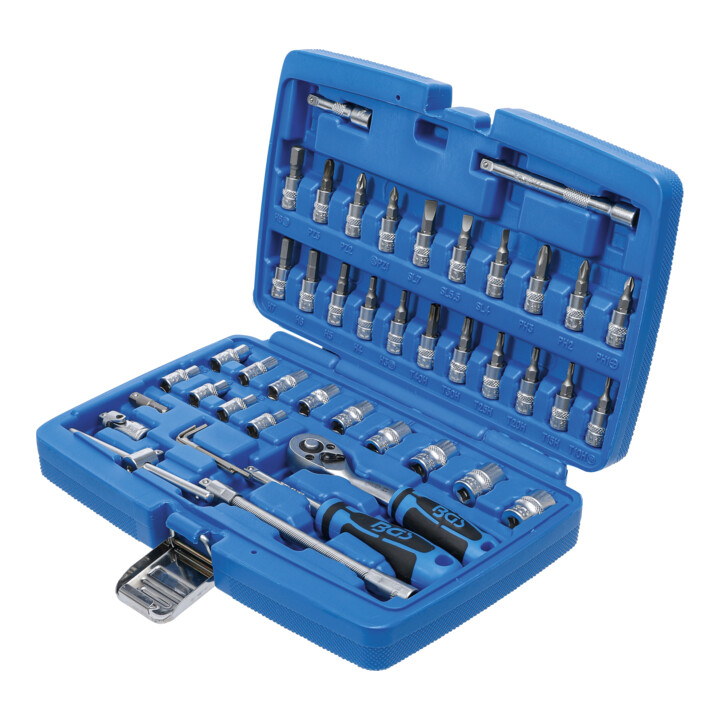 Coffret de douilles 6,3 mm (1/4") 46 pièces BGS