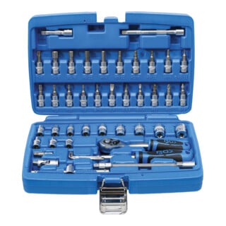 Coffret de douilles 6,3 mm (1/4") en pouces 46 pièces BGS