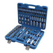 Coffret de Douilles à profil ondulé 6,3 mm (1/4") / 12,5 mm (1/2") 108 pièces BGS-4