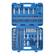 Coffret de Douilles à profil ondulé 6,3 mm (1/4") / 12,5 mm (1/2") 95 pièces BGS-5