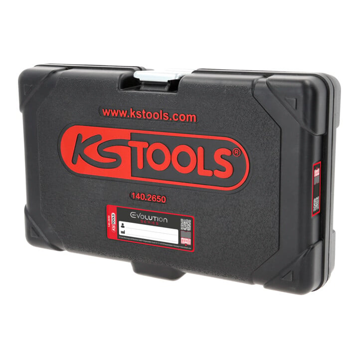 Coffret de douilles et cliquets KS Tools 1/4" + 1/2" CHROMEplus ®