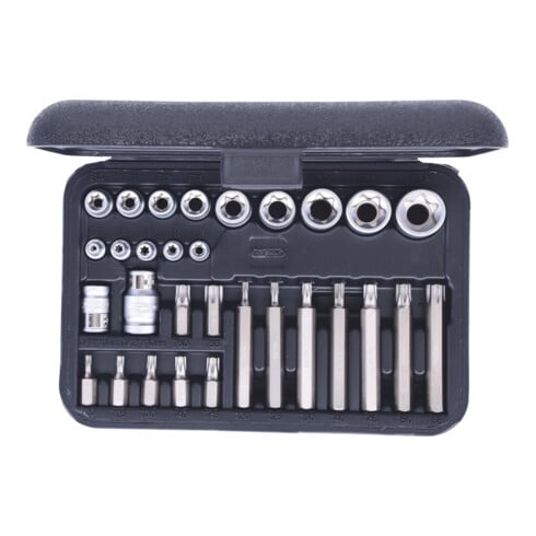 Coffret de douilles et douilles tournevis Torx, 30 pcs.