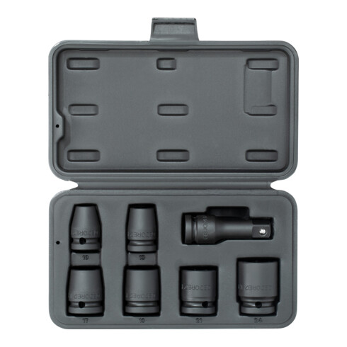 Coffret de douilles impact 1/2" Gedore K 19-007 10-24 mm