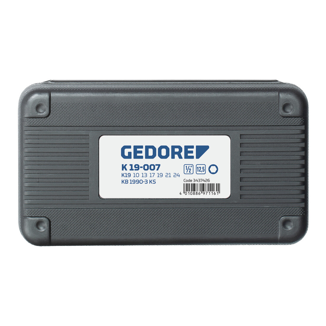 Coffret de douilles impact 1/2" Gedore K 19-007 10-24 mm