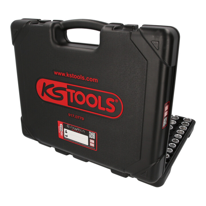 Coffret de douilles KS Tools 1/4"+3/8"+1/2", 179 pcs