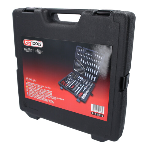 Coffret de douilles KS Tools 1/4"+3/8"+1/2"  216 pièces