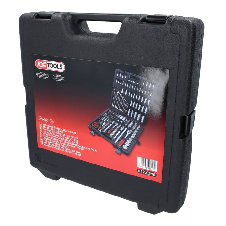 Coffret de douilles KS Tools 1/4"+3/8"+1/2"  216 pièces