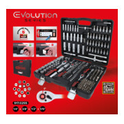 Coffret de douilles KS Tools 1/4" + 3/8" + 1/2", 255 pièces