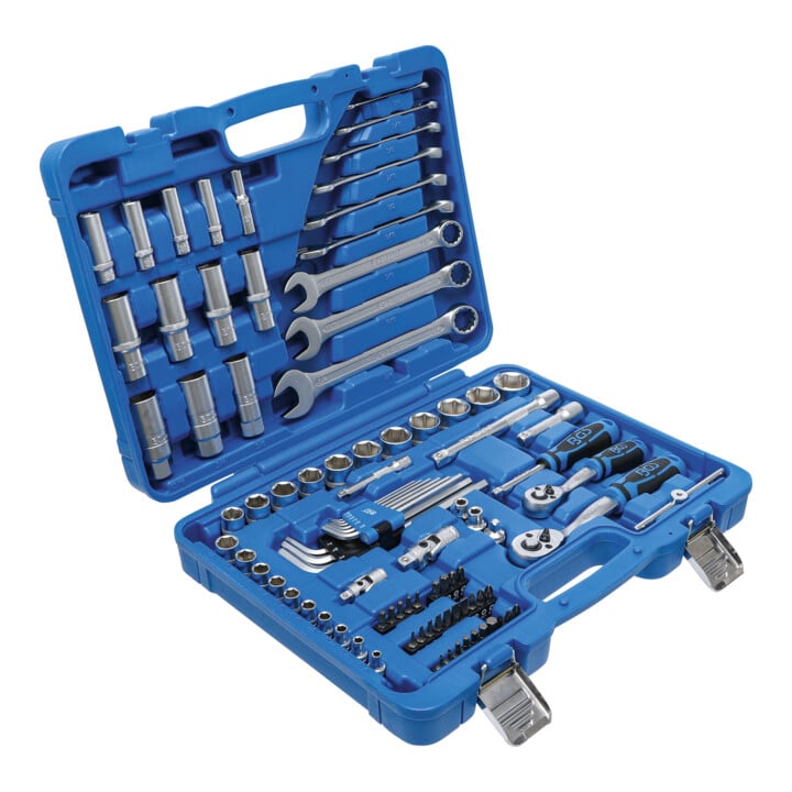 Coffret de douilles six pans 6,3 mm (1/4") + 10 mm (3/8") pouces 92 pièces BGS