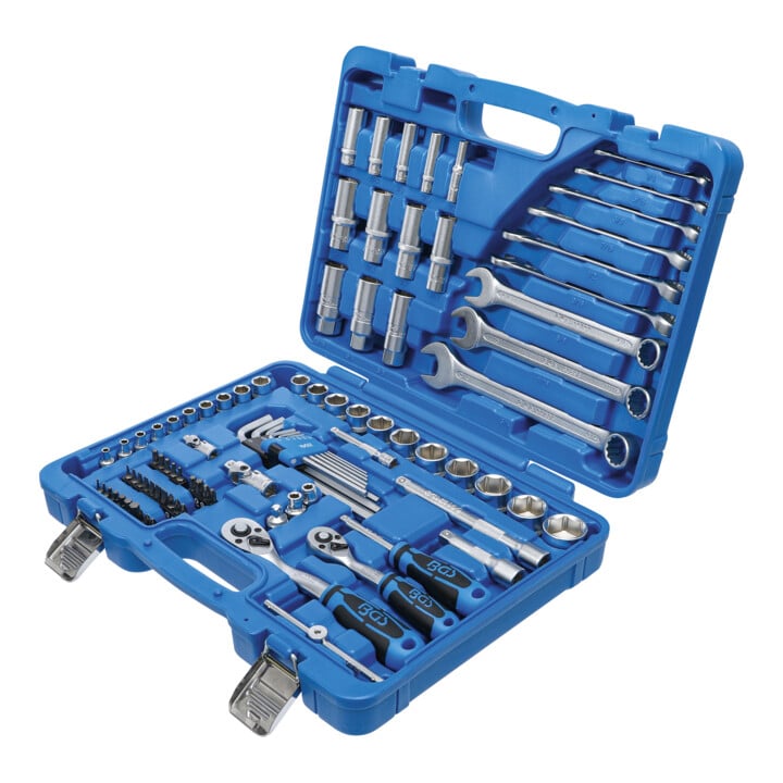 Coffret de douilles six pans 6,3 mm (1/4") + 10 mm (3/8") pouces 92 pièces BGS