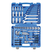 Coffret de douilles six pans 6,3 mm (1/4") + 10 mm (3/8") pouces 92 pièces BGS-5