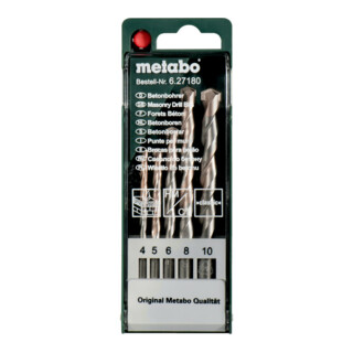 Coffret de forets à béton classic, 5 pièces metabo