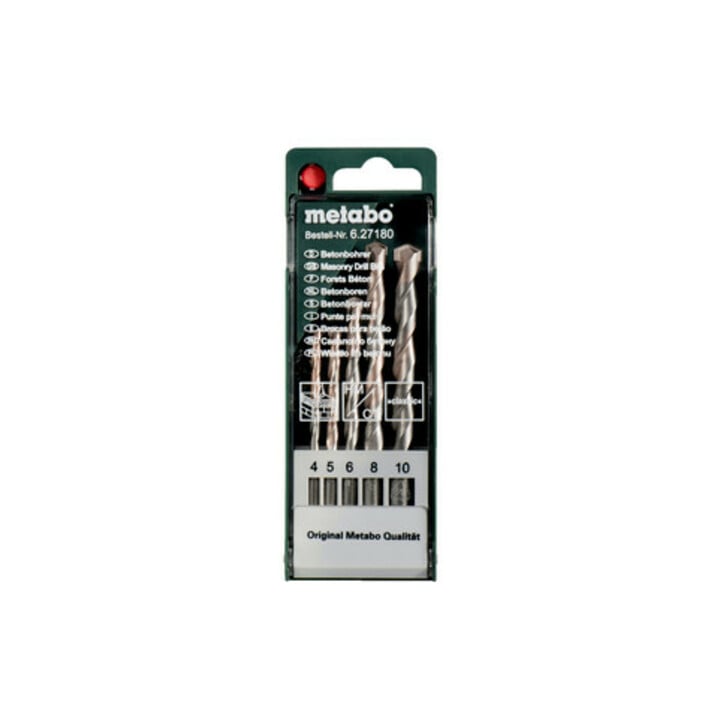 Coffret de forets à béton classic, 5 pièces metabo