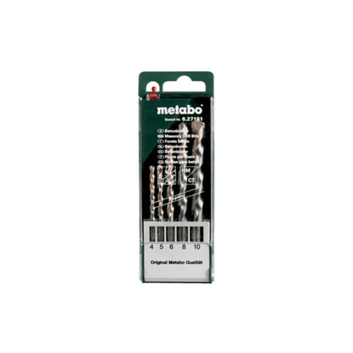 Coffret de forets à béton pro, 5 pièces metabo