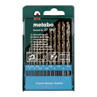Coffret de forets HSS-Co, 13 pièces metabo