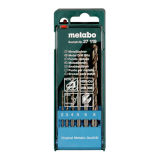 Coffret de forets HSS-Co 6 pièces metabo