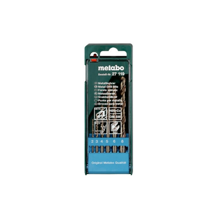 Coffret de forets HSS-Co 6 pièces metabo
