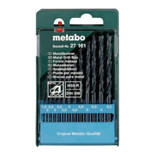 Coffret de forets HSS-R, 13 pièces metabo
