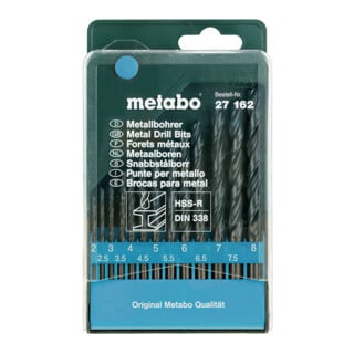 Coffret de forets HSS-R, 13 pièces metabo