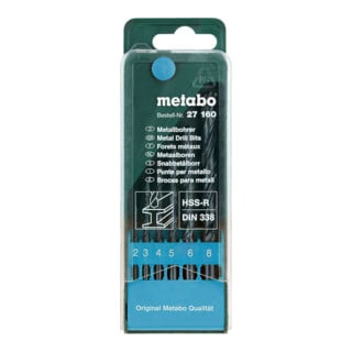 Coffret de forets HSS-R, 6 pièces metabo