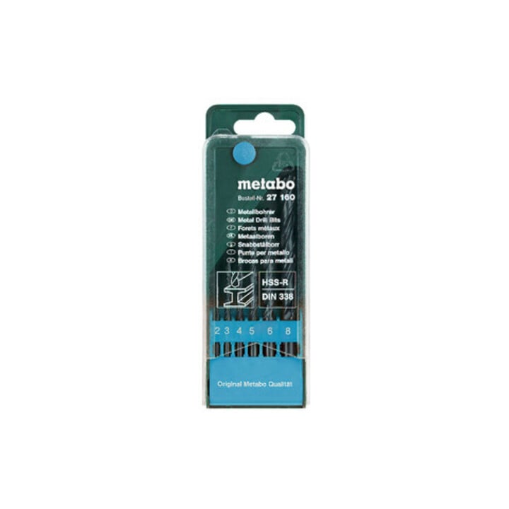 Coffret de forets HSS-R, 6 pièces metabo