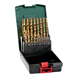 Coffret de forets HSS-TiN, 19 pièces metabo