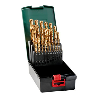 Coffret de forets HSS-TiN, 25 pièces metabo
