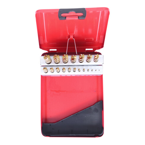 Coffret de forets HSS TiN, en box métal 19 pcs. 1-10mm