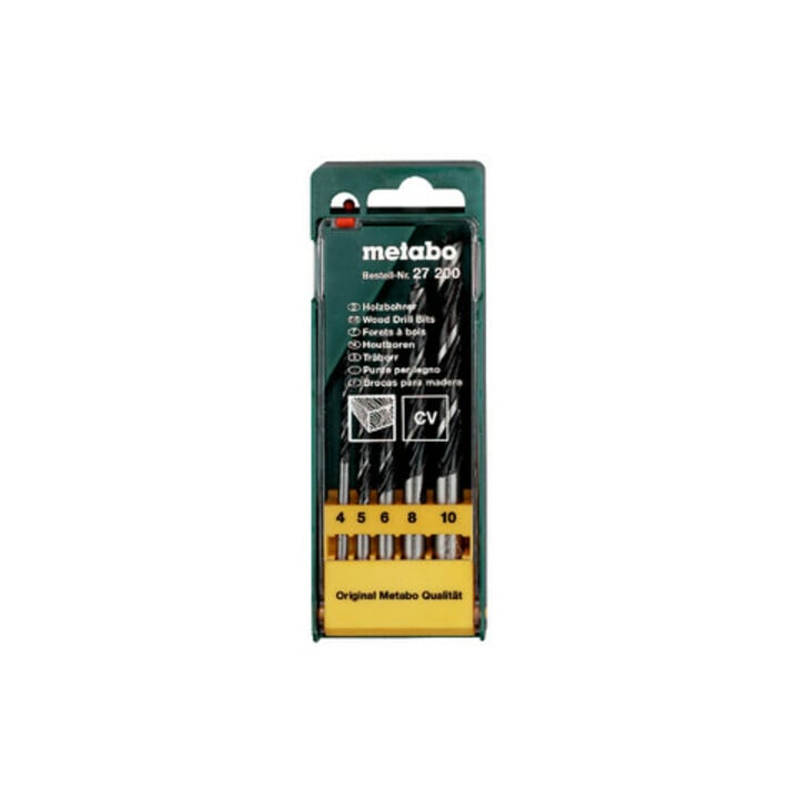 Coffret de mèches à bois, 5 pièces metabo