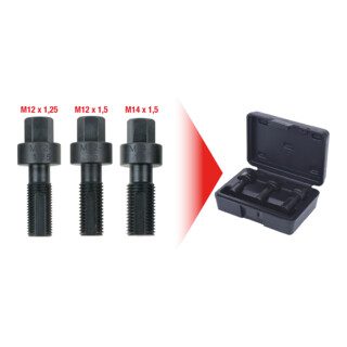 Coffret de réparation pour écrous de roues KS Tools 3 pcs.
