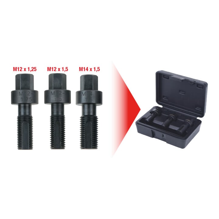 Coffret de réparation pour écrous de roues KS Tools 3 pcs.