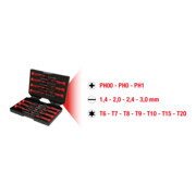 Coffret de tournevis électroniques KS Tools, PHILLIPS et TX, 14 pièces