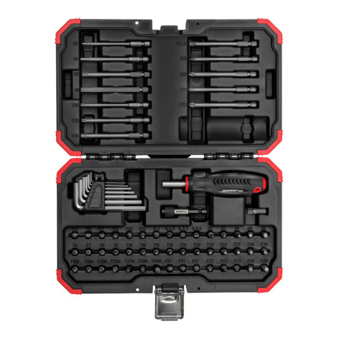 Coffret d'embouts 1/4" Gedore R33003067, 67 pcs BMC