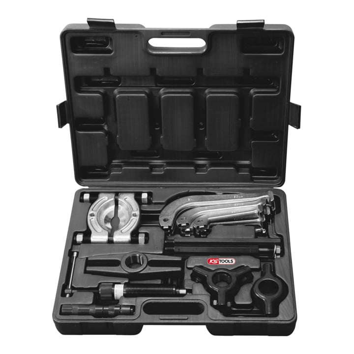 Coffret d'extracteurs hydrauliques universels KS Tools à 2 et 3 griffes, 22 pièces