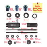 Coffret d'outils de montage/démontage de douilles à ressorts NKW, 18 pcs KS Tools