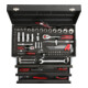 Coffret d'outils universels KS Tools 1/4"+1/2" CHROMEplus, 99 pièces GEAR-4
