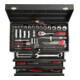 Coffret d'outils universels KS Tools 1/4"+1/2" CHROMEplus, 99 pièces GEAR