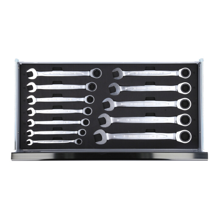 Coffret d'outils universels KS Tools 1/4"+1/2" CHROMEplus, 99 pièces GEAR
