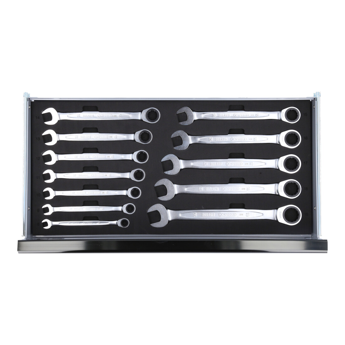 Coffret d'outils universels KS Tools 1/4"+1/2" CHROMEplus, 99 pièces GEAR