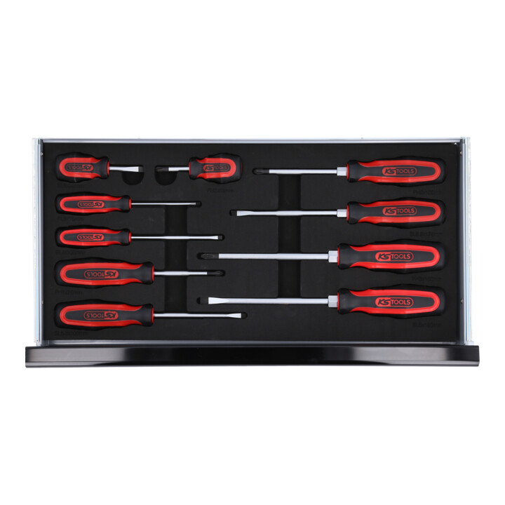 Coffret d'outils universels KS Tools 1/4"+1/2" CHROMEplus, 99 pièces GEAR