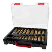 Coffret mallette HSS-G TiN, taillés meulés en cassette ABS-3
