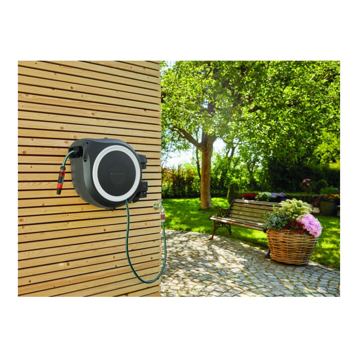 Coffret mural pour tuyau RollUp XL GARDENA (blanc) 35 m