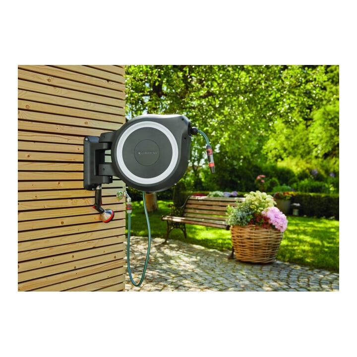 Coffret mural pour tuyau RollUp XL GARDENA (blanc) 35 m